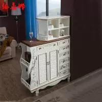 苏宁放心购地中海欧式鞋柜双面厅柜隔断玄关柜美式乡村收纳酒柜客厅储物柜A-STYLE家具