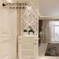 苏宁放心购田园厅玄关柜进烤漆储物鞋柜简约现代花屏风装饰柜定制A-STYLE家具