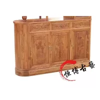 苏宁放心购双面厅玄关柜鞋柜酒柜中式实木榆木仿古家具 客厅隔断玄关柜A-STYLE家具