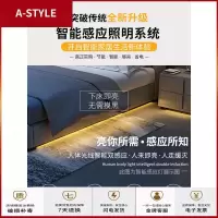 苏宁放心购北欧真皮床现代简约双人主卧1.8米小户型榻榻米1.5米储物轻奢婚床A-STYLE家具
