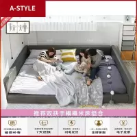 苏宁放心购榻榻米床布艺床可拆洗2.2米主卧大床韩式双人床网红布床简约现代A-STYLE家具