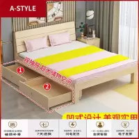 苏宁放心购地床无床头床储物床矮落地低床床现代简约创意女生卧室日式榻榻米A-STYLE家具