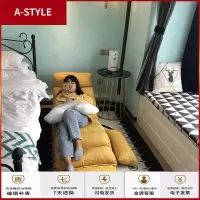 苏宁放心购懒人沙发榻榻米折叠床单人卧室阳台椅休闲小户型可爱女网红款躺椅A-STYLE家具
