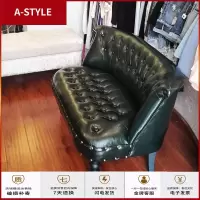 苏宁放心购服装店小沙发迷你单人双人三人沙发美式北欧店铺卧室沙发欧式A-STYLE家具