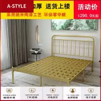 苏宁放心购北欧轻奢铁艺双人床少女心卧室铁架床宿舍床1.2 1.51.8米公主铁床A-STYLE家具