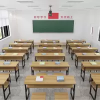 苏宁放心购学生课桌椅培训桌辅导班学校书桌托管班补习班写字桌教室书法桌子A-STYLE