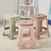 苏宁放心购。家用加厚成人塑料凳子餐桌高板凳客厅简约小椅子矮朔胶登子耐用A-STYLE