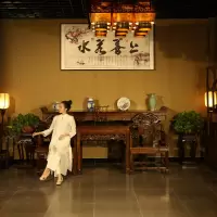 苏宁放心购农村堂屋家具中堂六件套南榆木实木八仙桌新中式仿古条案供桌组合A-STYLE