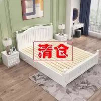 苏宁放心购实木床现代简约双人床主卧欧式床1.5米1.8m单人床经济型1.2公主床A-STYLE