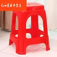 苏宁放心购家用加厚塑料凳子客厅成人塑料椅子圆凳餐桌高板凳工厂胶方凳A-STYLE