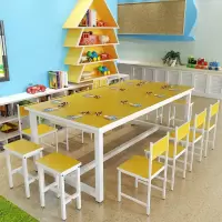 苏宁放心购小学生幼儿园儿童课桌椅培训桌辅导班手工美术绘画画桌画室学习A-STYLE