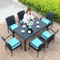 苏宁放心购户外桌椅阳台藤椅三五件套室外铁艺藤编椅子茶几组合庭院休闲家具A-STYLE