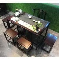 苏宁放心购新中式茶桌椅组合简约现代客厅阳台实木花梨木功夫茶桌家用小茶台A-STYLE