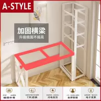 苏宁放心购转角电脑桌学习桌书桌书架组合家用一体台式桌简约现公写字桌A-STYLE家具