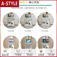 苏宁放心购迷你小户型钢化玻璃电脑桌台式桌家用卧室简易约可移动书桌子双层A-STYLE家具
