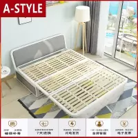 苏宁放心购小户型多功能可拆洗折叠伸缩推拉沙发床坐卧两用客厅书房单人1米5A-STYLE家具