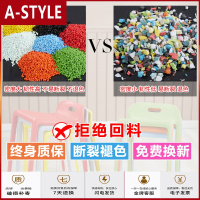 苏宁放心购马椅时尚简约欧式餐椅塑料凳子成人餐椅创意餐凳加厚家用凳子餐桌A-STYLE家具