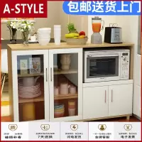 苏宁放心购餐边柜现代简约北欧橱柜简易厨房碗柜茶水柜烤箱储物柜微波炉柜子A-STYLE家具
