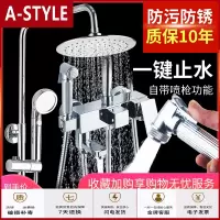 苏宁放心购淋浴花洒套装家用全铜卫浴室淋浴器挂墙式卫生间淋雨沐浴花洒喷头A-STYLE