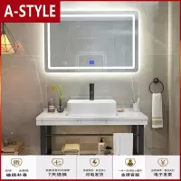 苏宁放心购浴室柜组合现代简约墙挂式卫生间智能洗漱台小户型洗手池洗脸面盆A-STYLE