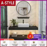 苏宁放心购卫生间洗漱台网红小户型浴室柜现代简约洗脸盆洗手池台盆柜组合A-STYLE