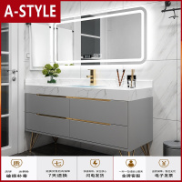 苏宁放心购北欧轻奢浴室柜组合现代简约智能洗漱台卫生间双盆洗手洗脸盆柜LPA-STYLE