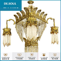 苏宁放心购客厅吊灯法式轻奢水晶灯具大厅欧式大气别墅楼梯卧室灯饰