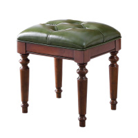 美式梳妆凳欧式梳妆台凳子现代简约化妆凳卧室实木软包凳子