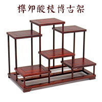 红木小博古架实木茶壶架红酸枝多宝阁茶架子简约中式置物架展示架