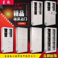 重庆文件柜钢制办公铁皮柜档案财务凭证柜资料玻璃书柜带锁储物柜