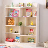 儿童书架简易落地置物架多层学生小书柜家用组合收纳柜玩具整理架
