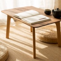 创意日式实木榻榻米阳台飘窗炕几黑胡桃木炕桌简约卧室床上小书桌