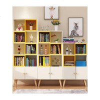 北欧书架落地儿童书柜置物架简约现代自由组合多层经济型省空间