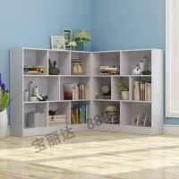 简易书架自由组合置物柜儿童收纳组装储物矮柜书柜书架桌上小柜子