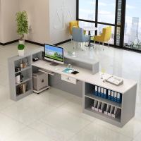 收银台简约现代服装店前台接待台小型超市便利店大气柜台仿吧台桌