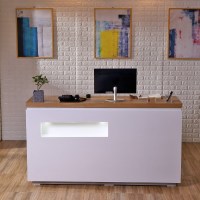 服装店收银台柜台简约现代店铺前台接待台小型理发店饭院吧台