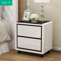 床头柜简约现代 收纳柜储物柜卧室小柜子迷你床边柜白色简易
