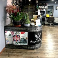 工业风复古收银台柜台服装店奶茶店餐厅吧台转角酒吧清吧台桌前台