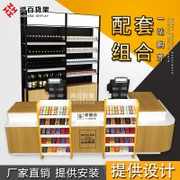 超市收银台柜台便利店简约现代店铺服装店小型柜台转角收银台