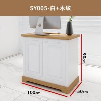 童装店服装店收银台柜台 白色烤漆 欧式现代简约公司前台桌接待台