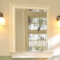 卫浴欧式浴室镜卫生间镜子带置物架洗手间化妆镜壁挂梳妆镜子