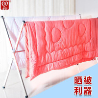 家用X不锈钢晾衣架落地折叠晒衣架双杆伸缩阳台凉衣架晒架