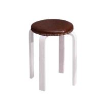 简易实木圆凳子时尚家用板凳软包餐桌高凳成人登子简约现代小椅子