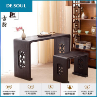 古典伏羲式古琴桌凳 琴师弹琴学琴实木仿古共鸣中式明清桐木禅意国学书法桌椅 单个琴桌 整装