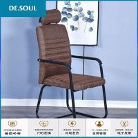 黑色白色咖啡色弓型滑轮椅子 电脑椅 办公椅 职员网椅转椅会议椅弓形椅子家用电脑椅子休闲椅 家用电脑J