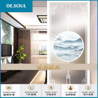 入户玄关客厅屏风卧室厨房洗漱隔断墙简约现代中欧式装饰磨砂玻璃