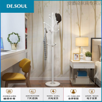 简易落地衣帽架办公室铁艺挂衣架卧室立式衣服架创意厅挂包架