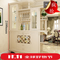 仁满康丽诗进欧式玄关柜客厅隔断柜厅柜间厅柜酒柜双面鞋柜装饰柜 多买多优惠 638 组装 箱框结构