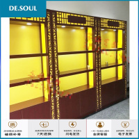 名贵药品药店展示柜材货架茶叶海参冬虫夏 参茸柜台展柜