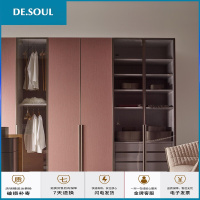 成都全屋定制轻奢整体衣柜定制现代简约衣帽间卧室走入式衣柜定做 根据客户需求定制 连带柜安装 1平方米